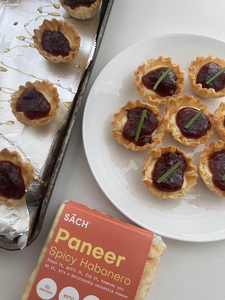 SPICY WHIPPED PANEER CRANBERRY CUPS